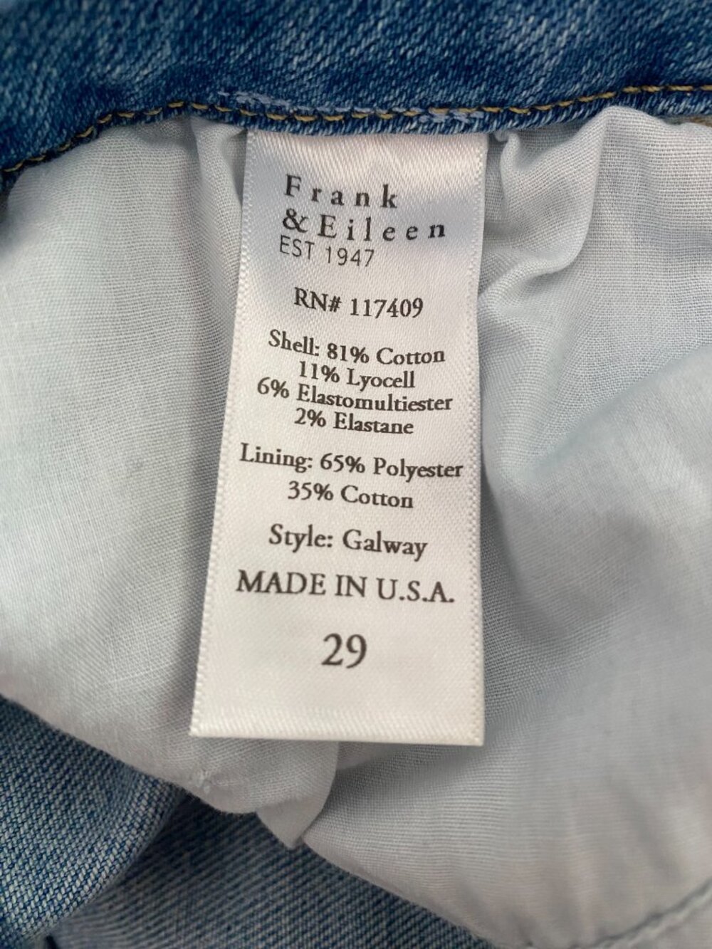 Frank & Eileen Galway Wide-Leg Jean 29 - Picture 9 of 11